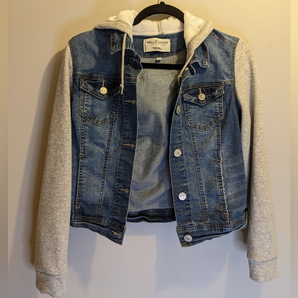Wallflower denim and fleece jacket Medium